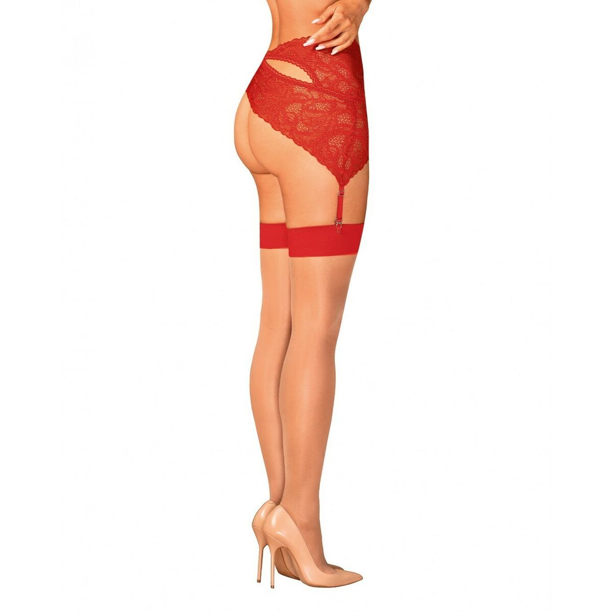 Bas Obsessive Rouge S/M