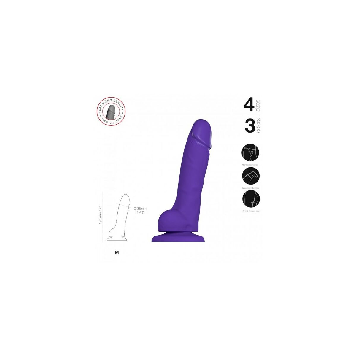 Gode Strap-on-me 6015902 Violet
