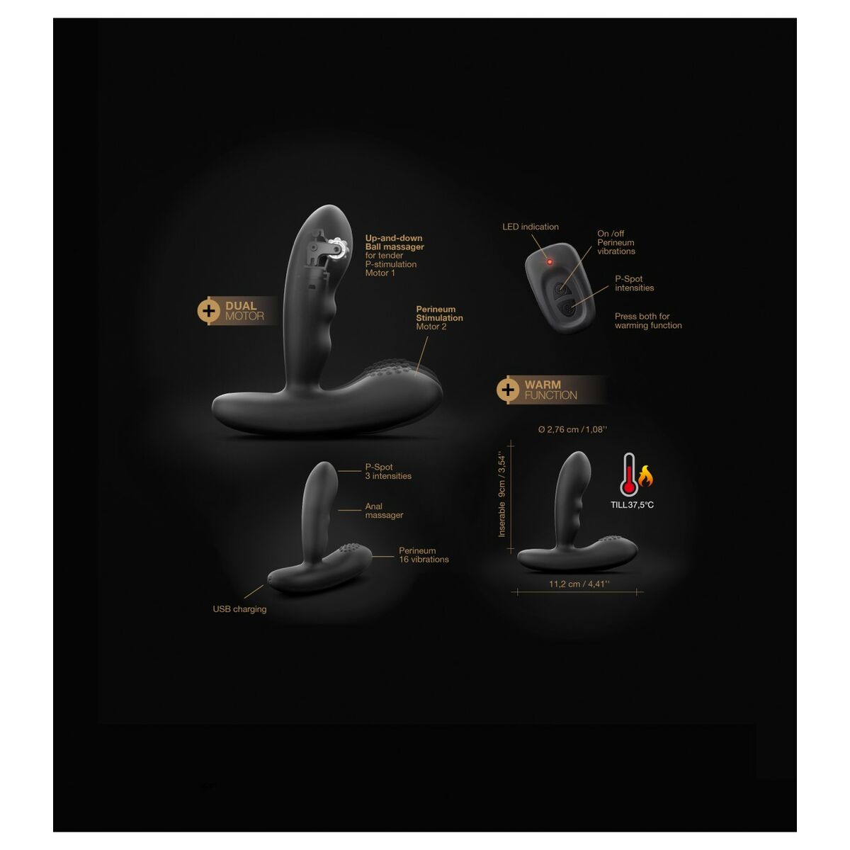 Vibrators Dorcel DOR189 Melns