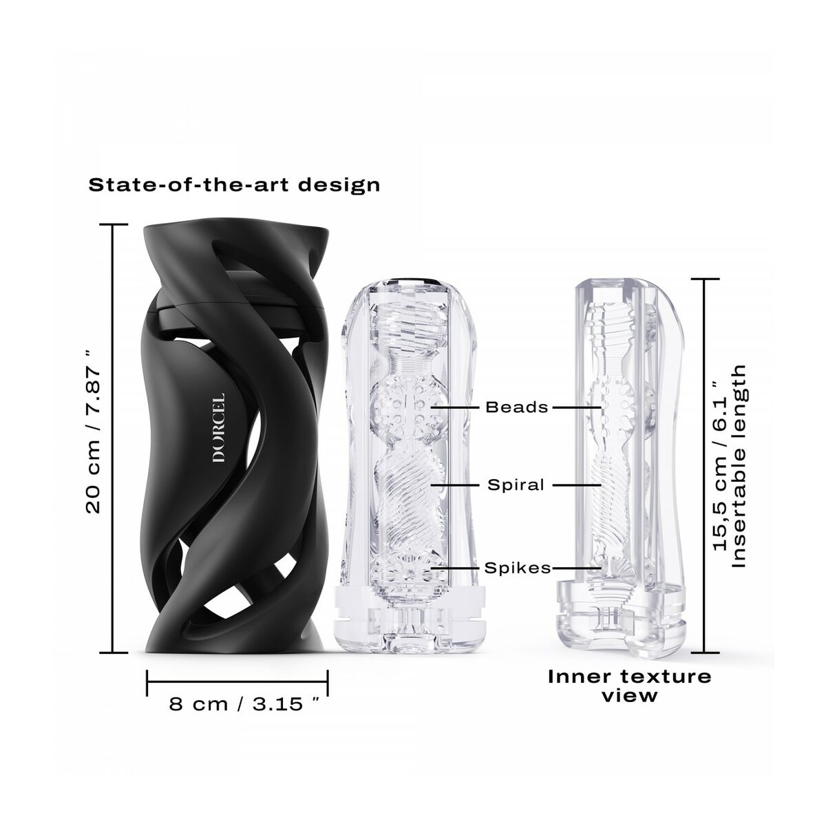 Vibrator Dorcel Črna