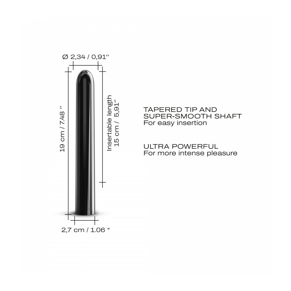Vibrator zona G Dorcel Negru