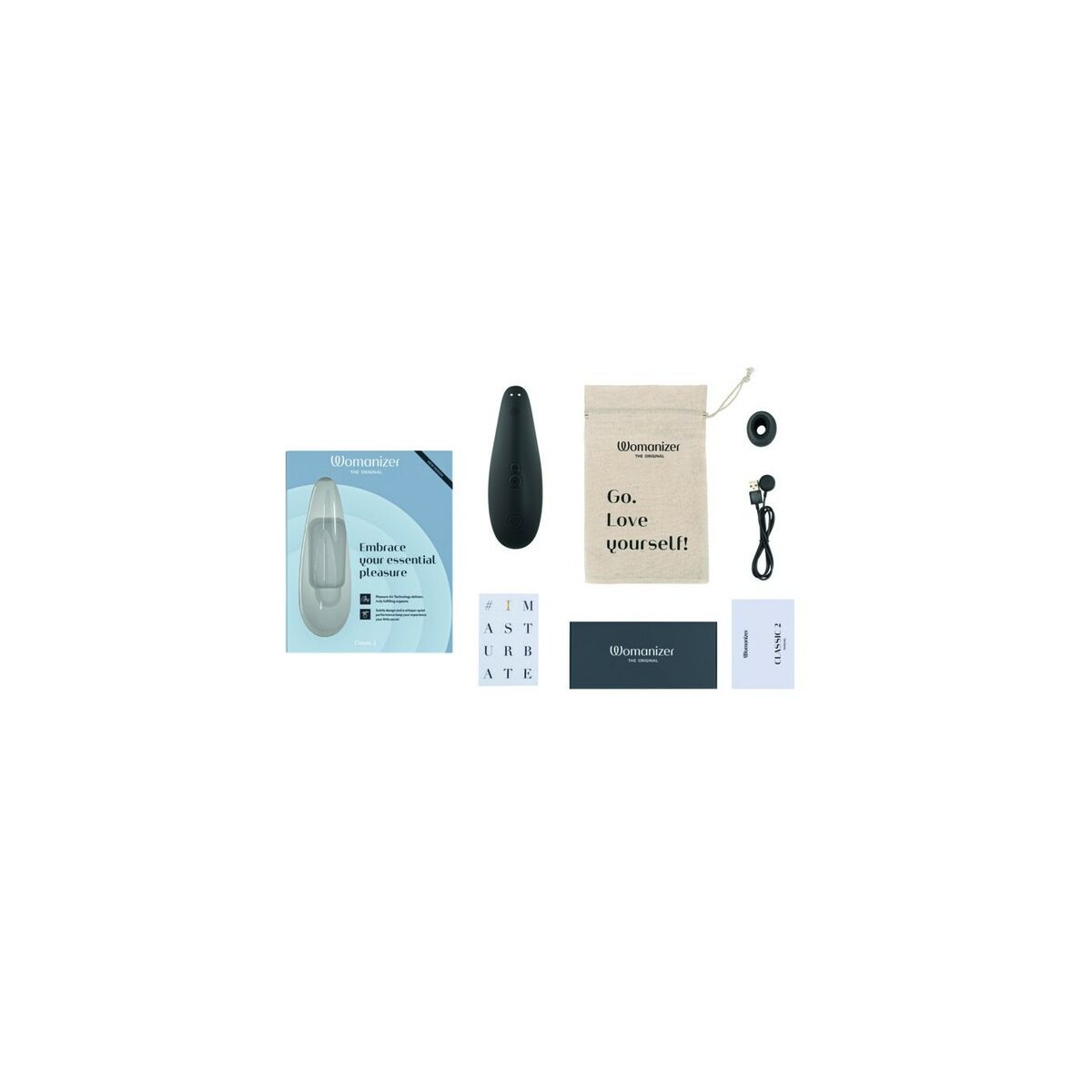 Vibrator Womanizer WOM164-BLACK Svart