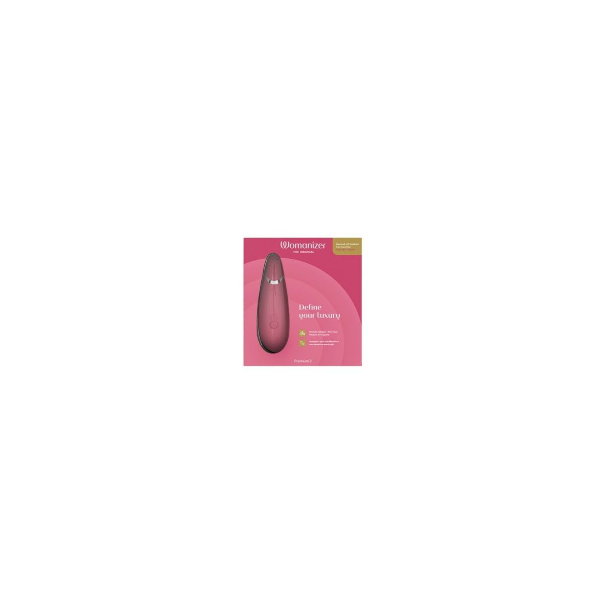 Vibrátor Womanizer WOM163-RASPBERRY Burgundi