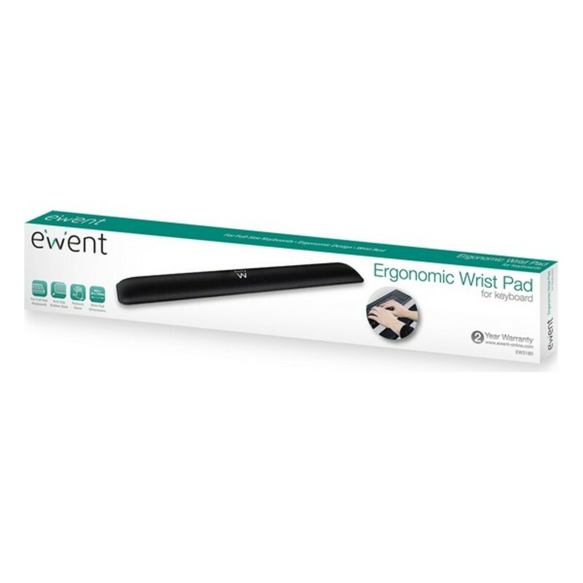 håndled Ewent EW3180 Sort