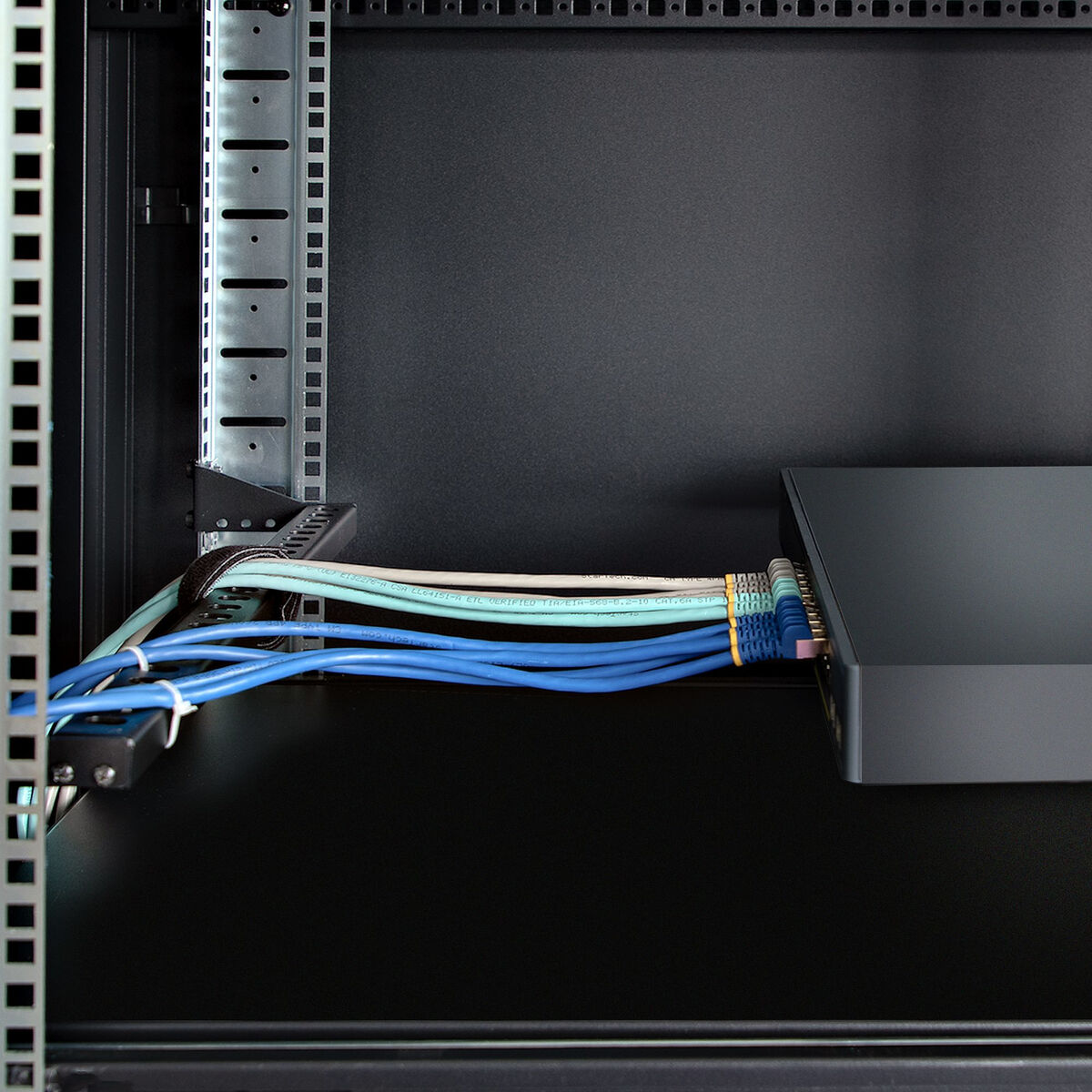 USB-kabel Startech 12S-CABLE-LACING-BAR Sort