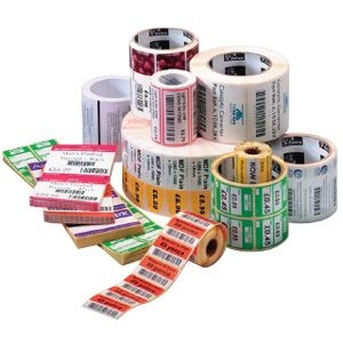 Printer labels Zebra 800264-255 Hvid