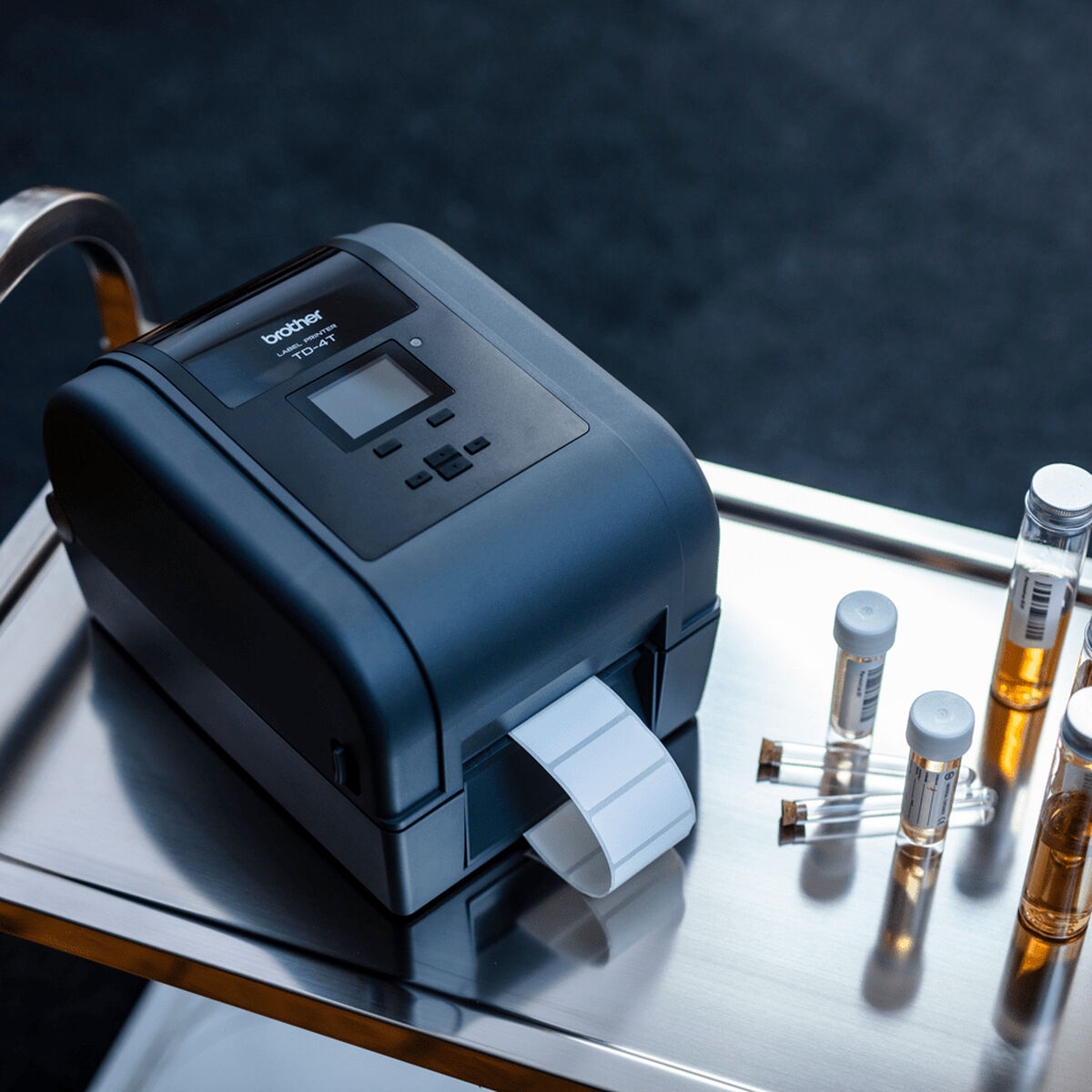 Labelprinter Brother TD4650 Sort Grå