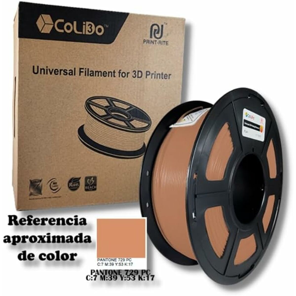 Tuljava za vlakna CoLiDo Rjava Ø 1,75 mm