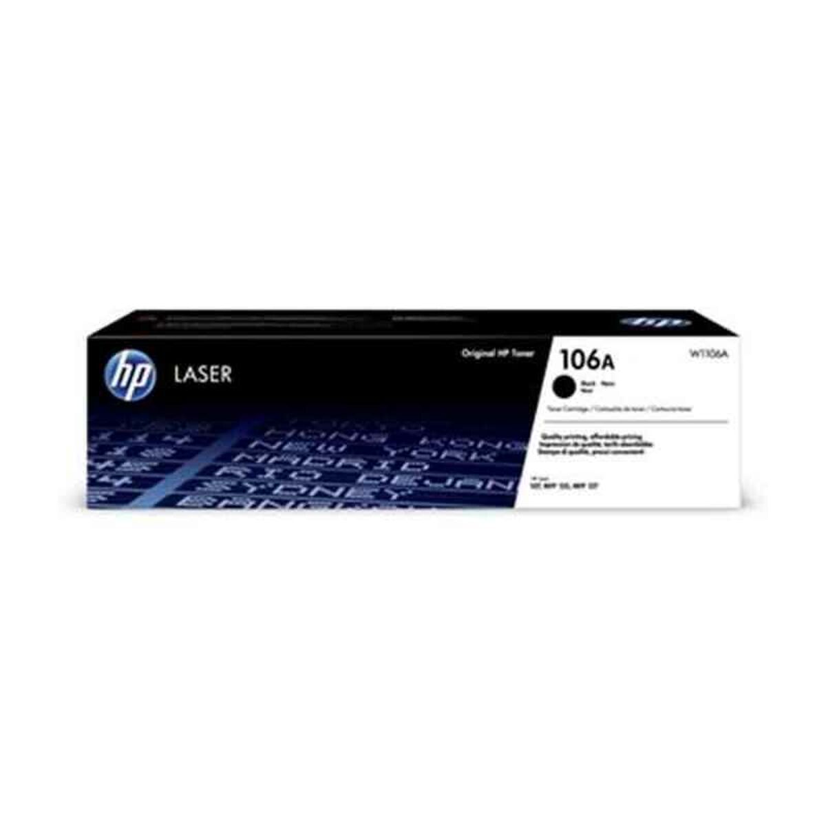 Original toner HP 106A Sort