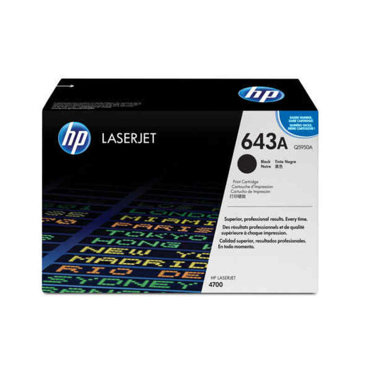 Original toner HP 643A Sort