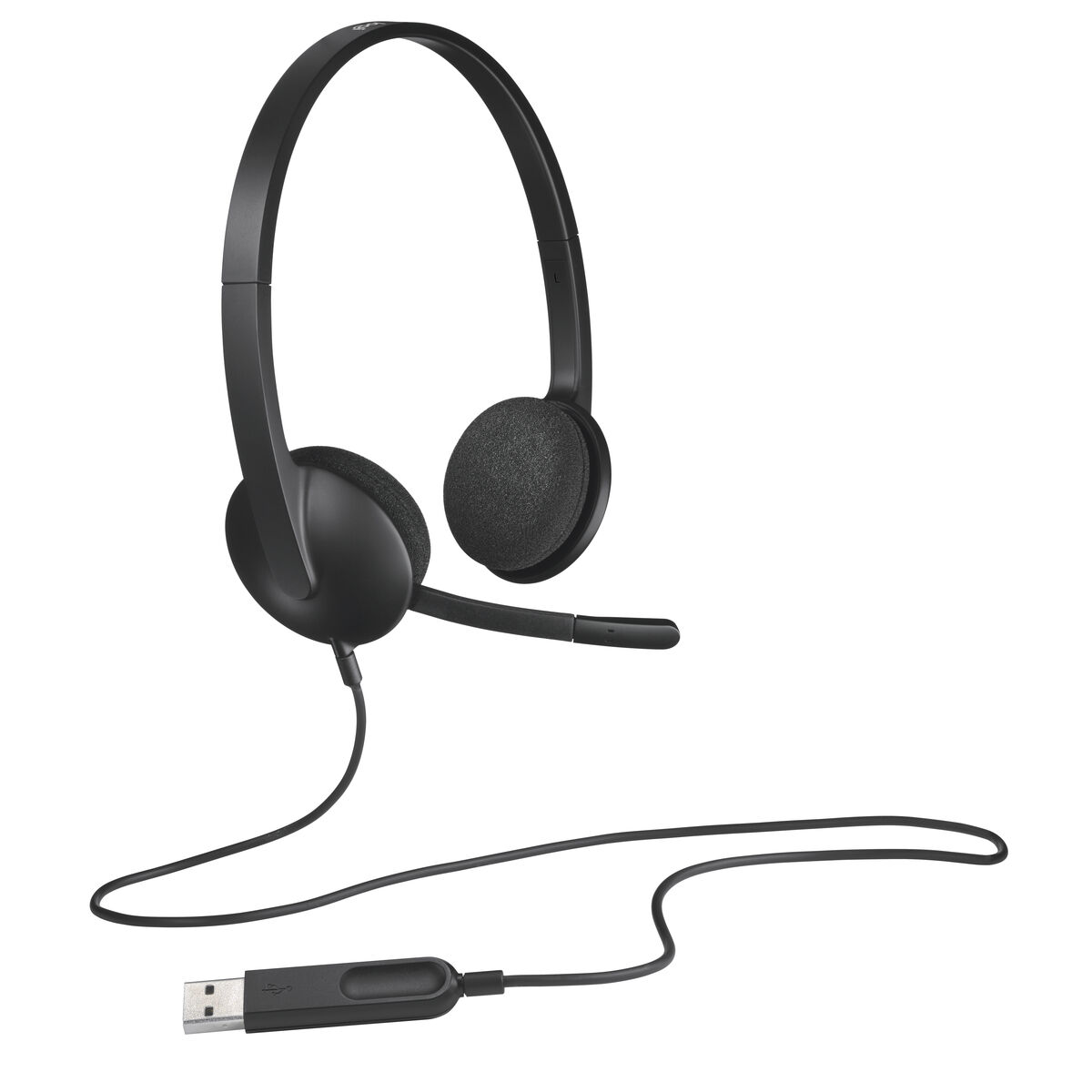 Auriculares com microfone Logitech H340 Preto