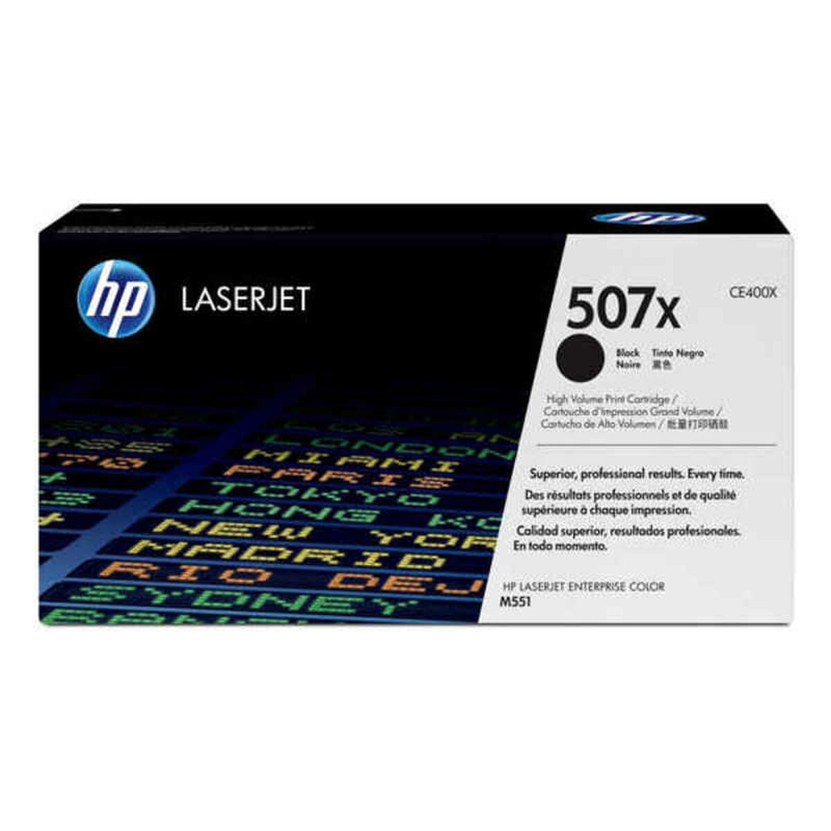 Original toner HP 507X Sort