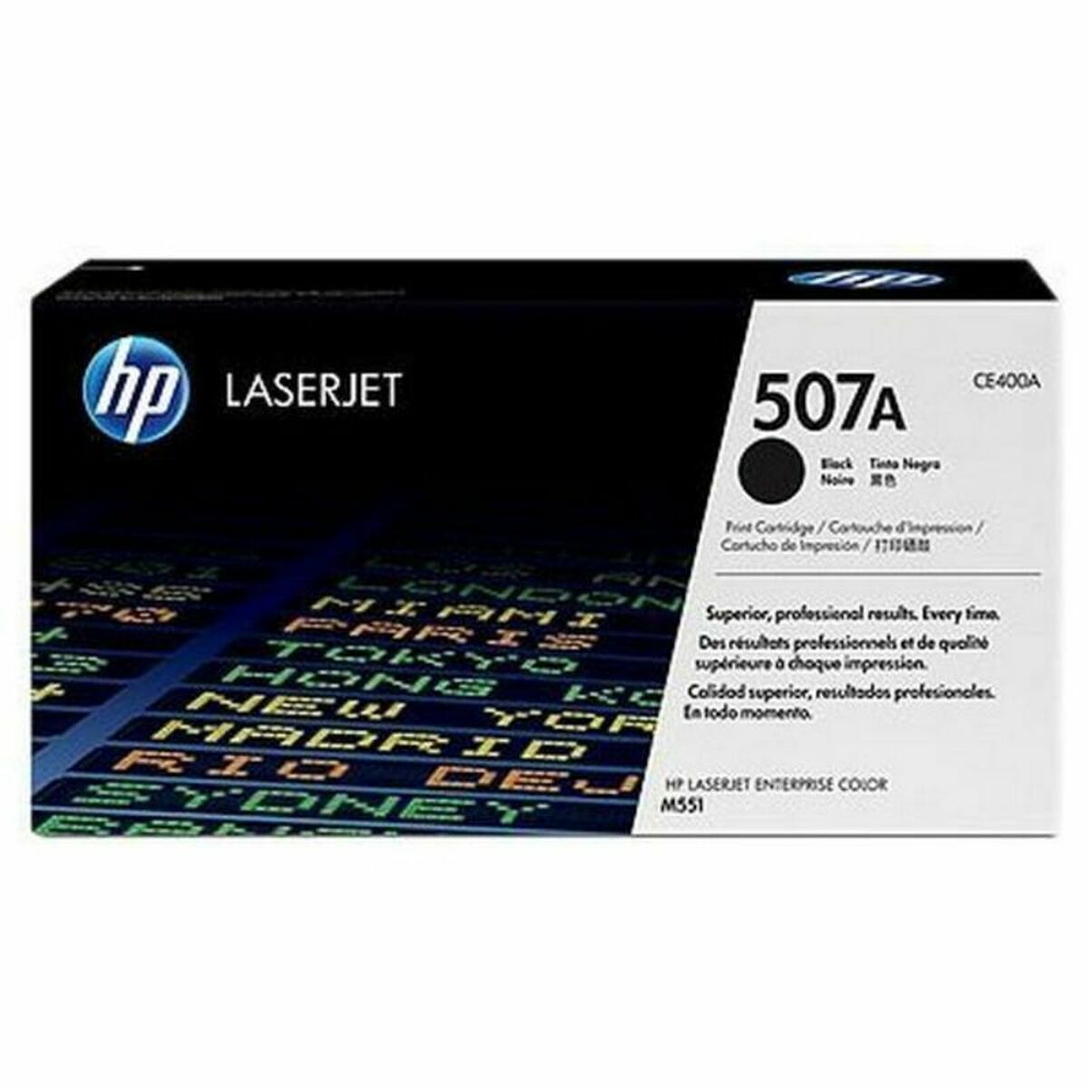 Original toner HP 507A Sort