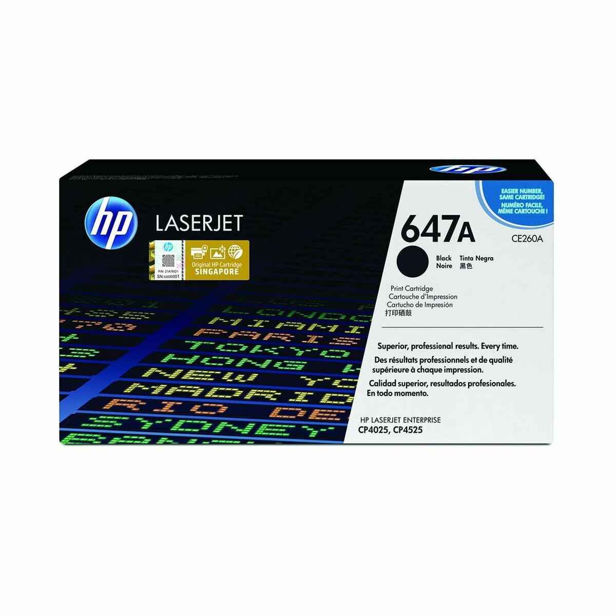 Toner HP CE260A Sort