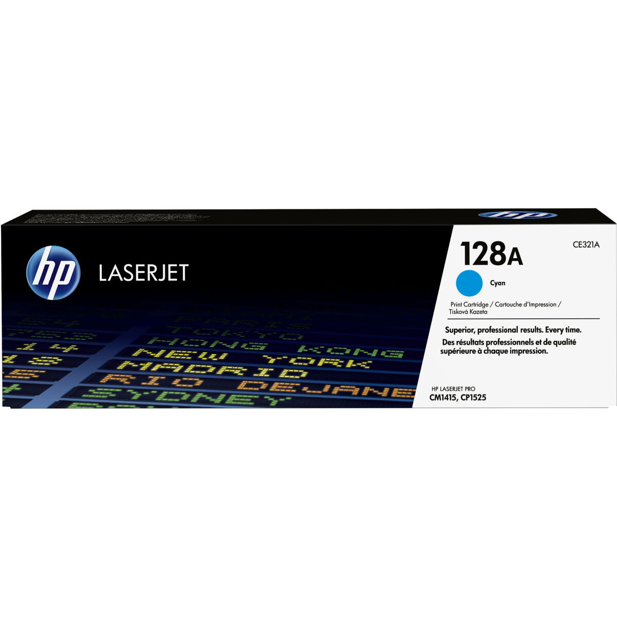 Original toner HP 128A Sort Cyan