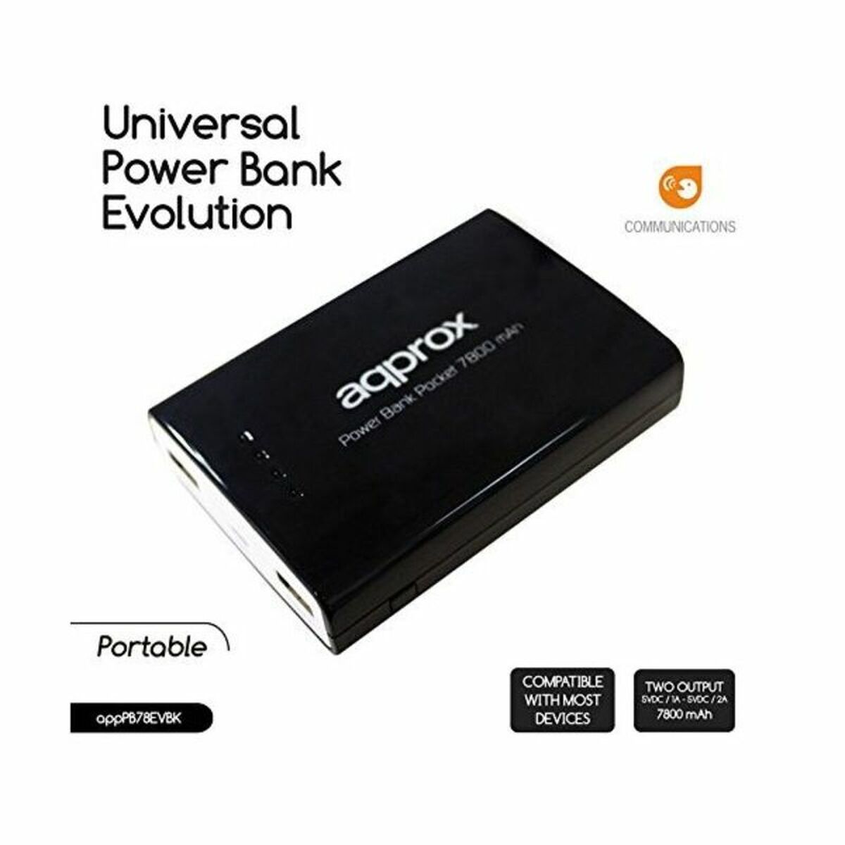 Powerbanka approx! APPPB78EVBK Černý