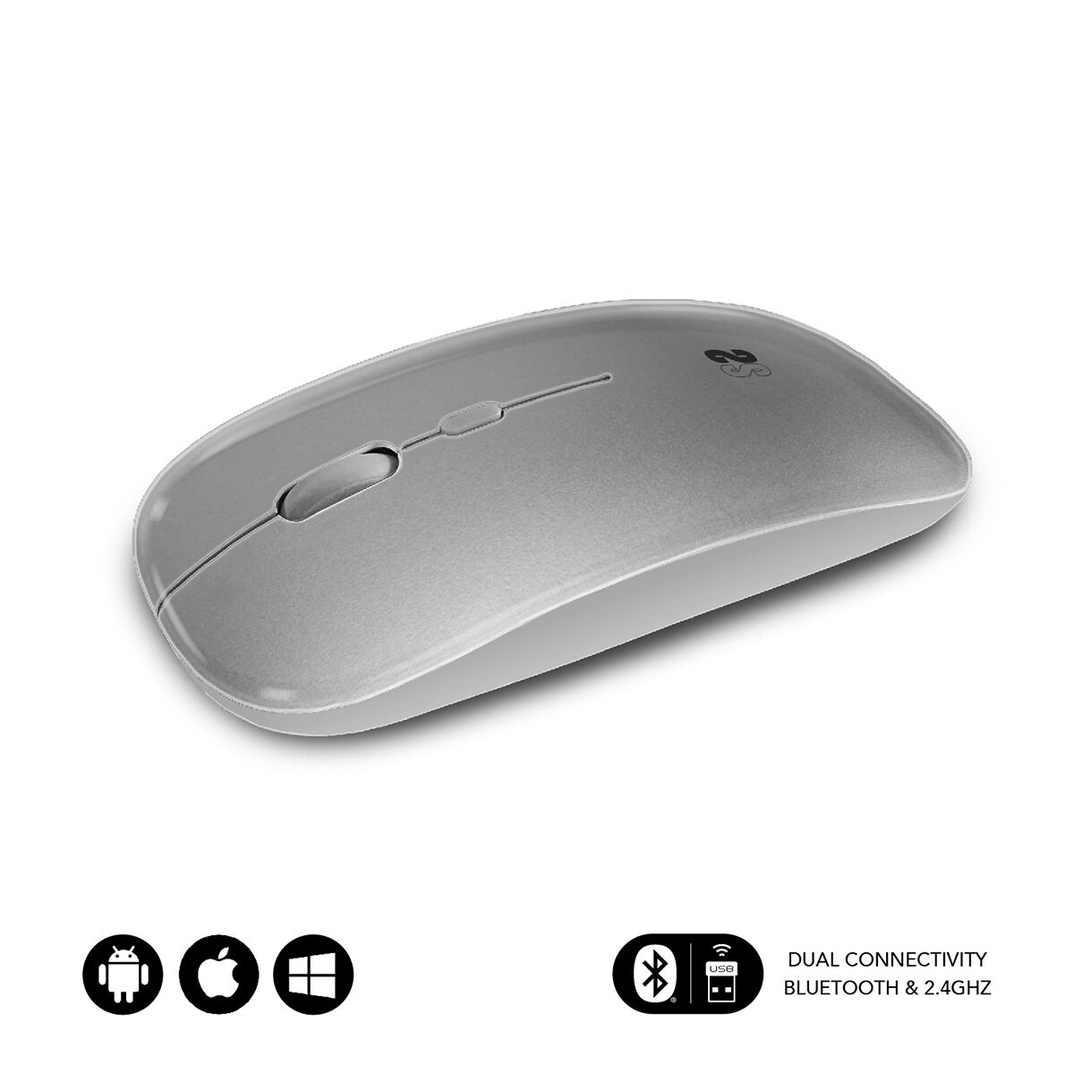 Bezdrôtová myš s Bluetooth Subblim SUBMO-DFLAT22 Oceľ
