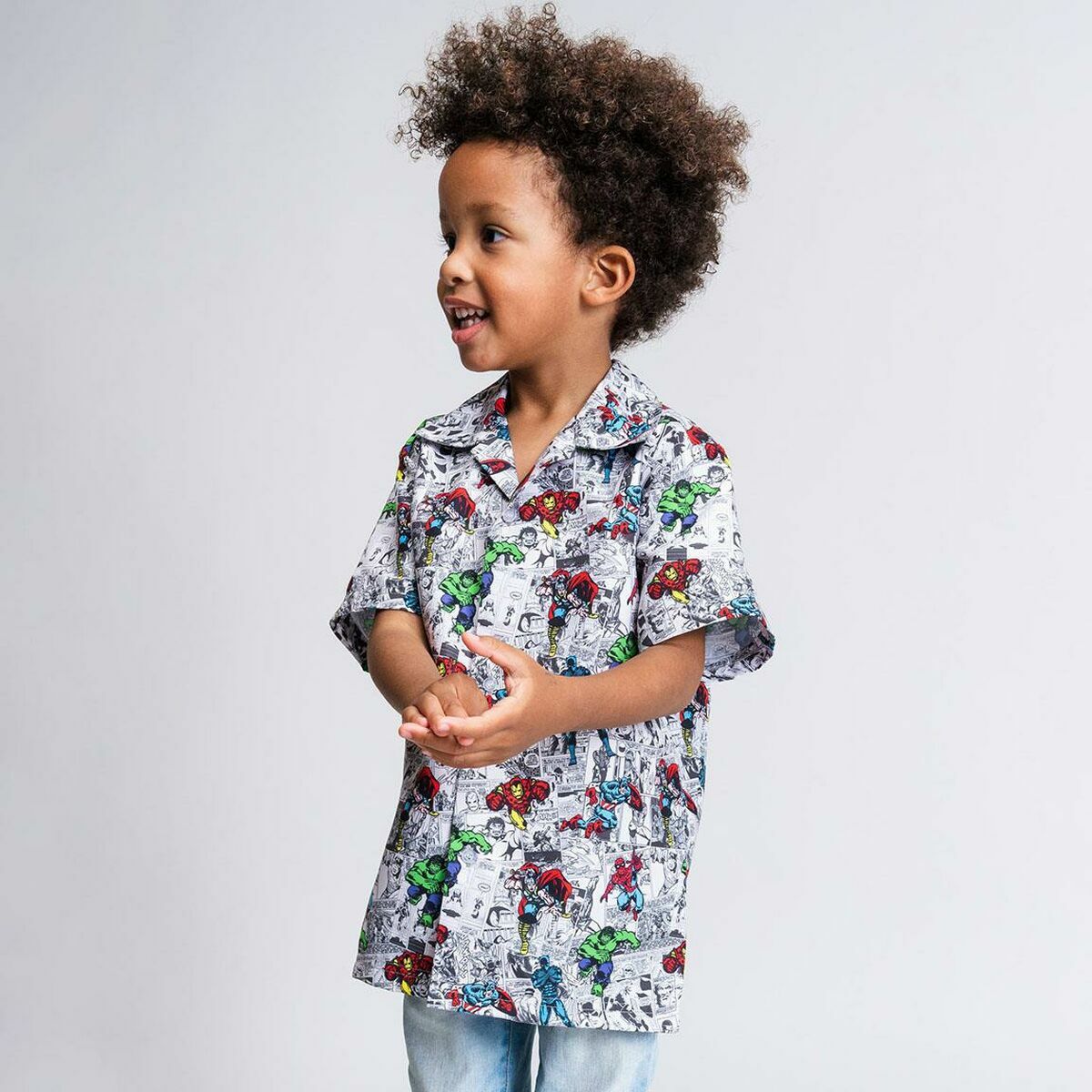 Camicia Marvel Grigio chiaro