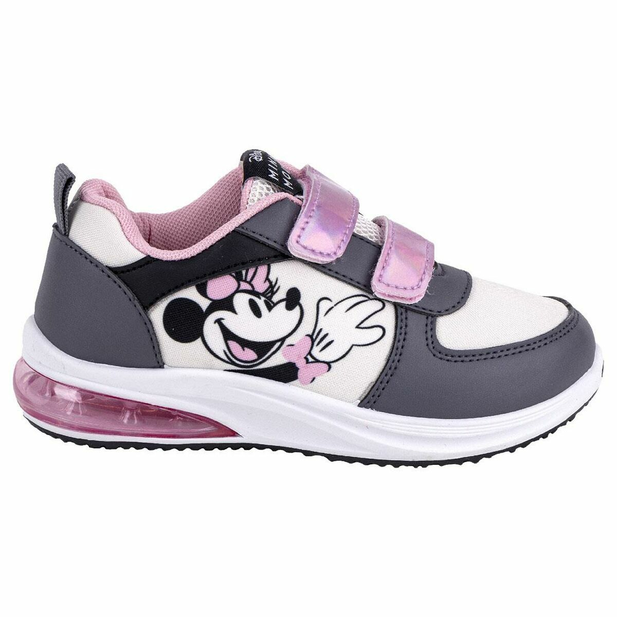 LED lenkkarit Minnie Mouse Harmaa Velcro