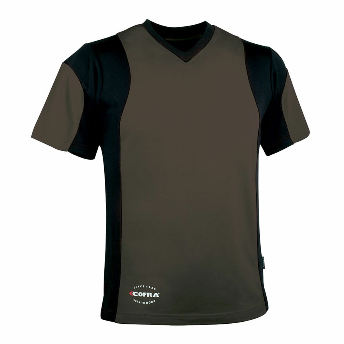 T-shirt med kortärm Herr Cofra Java Brun