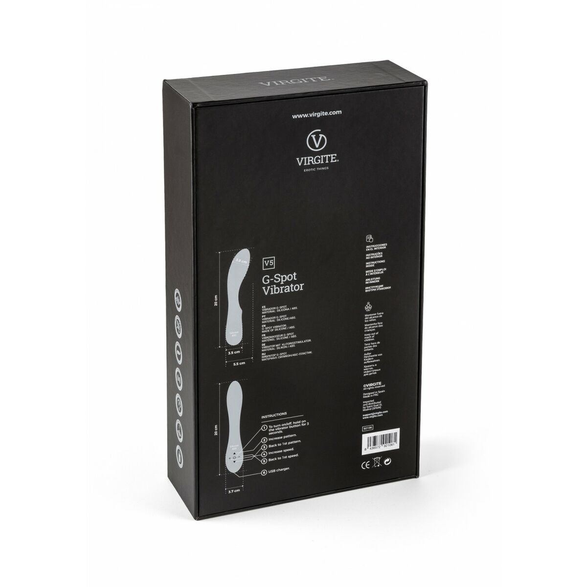 Vibrator G-točke Virgite Modra