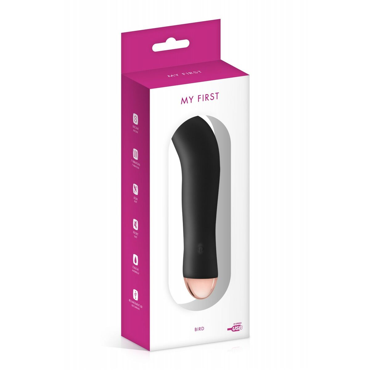 Spot Vibrator My First Sort Silikone