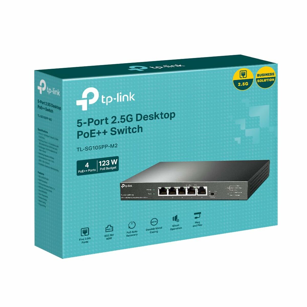 Komutatorius TP-Link TL-SG105PP-M2