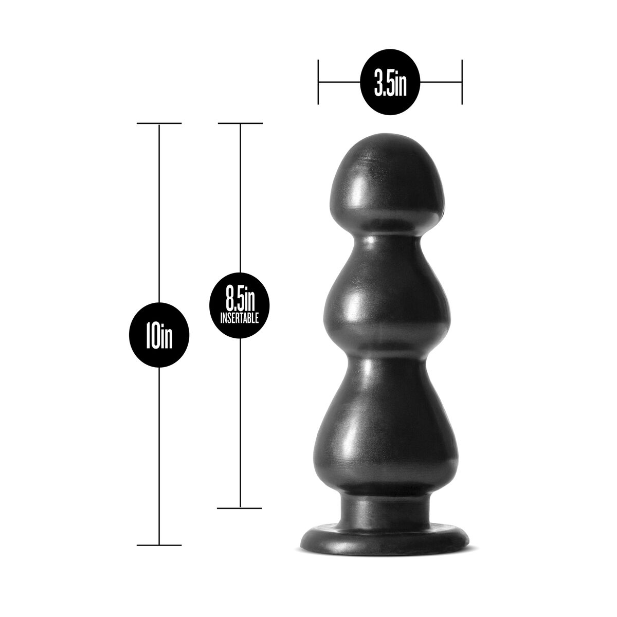 Plug Anal Blush Jet Preto