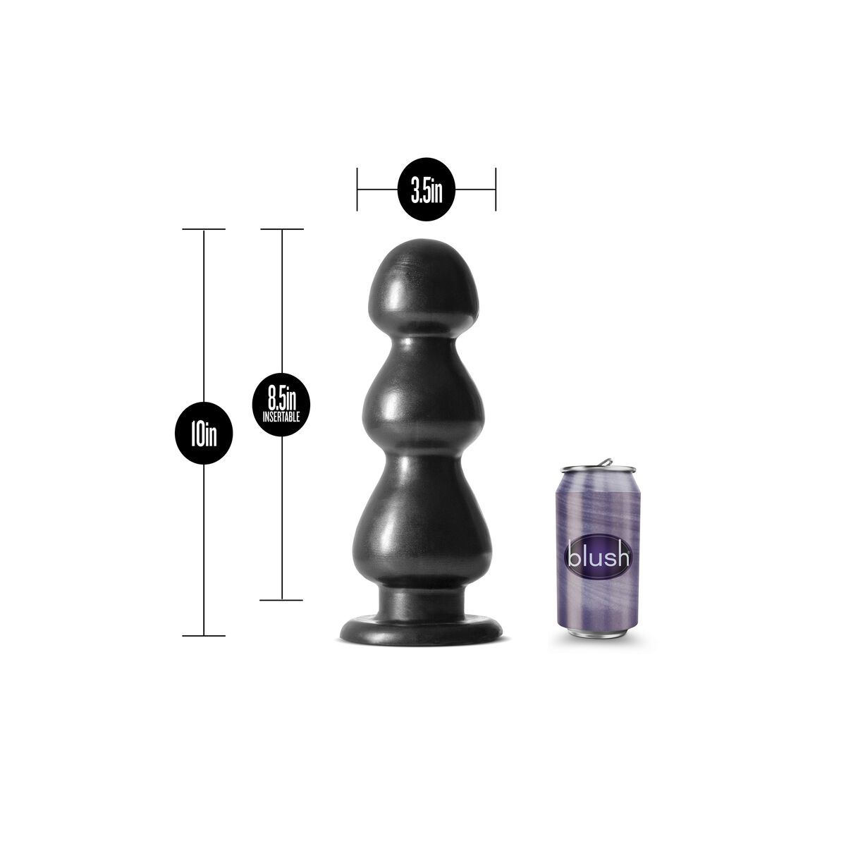 Plug Anal Blush Jet Schwarz