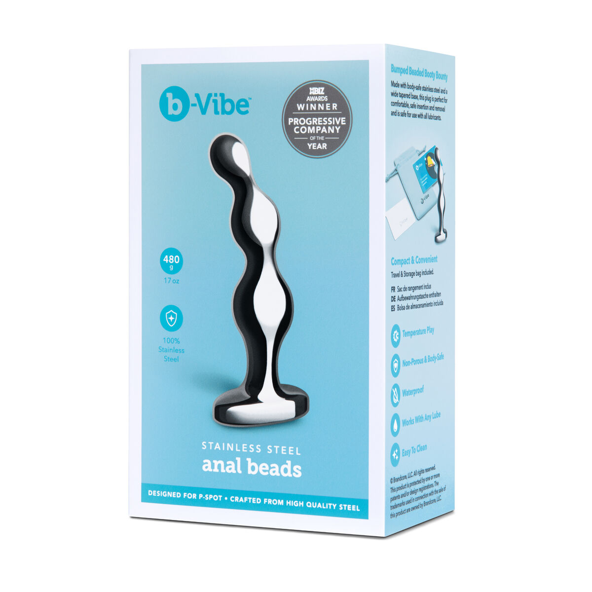 Plug Anal B-Vibe Prateado