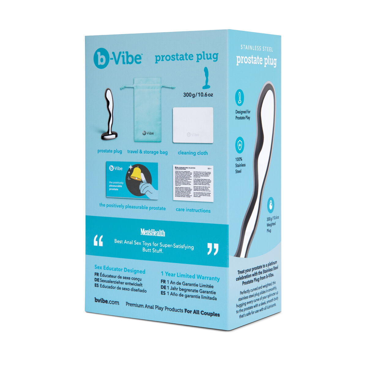 Prostatamassör B-Vibe Silvrig
