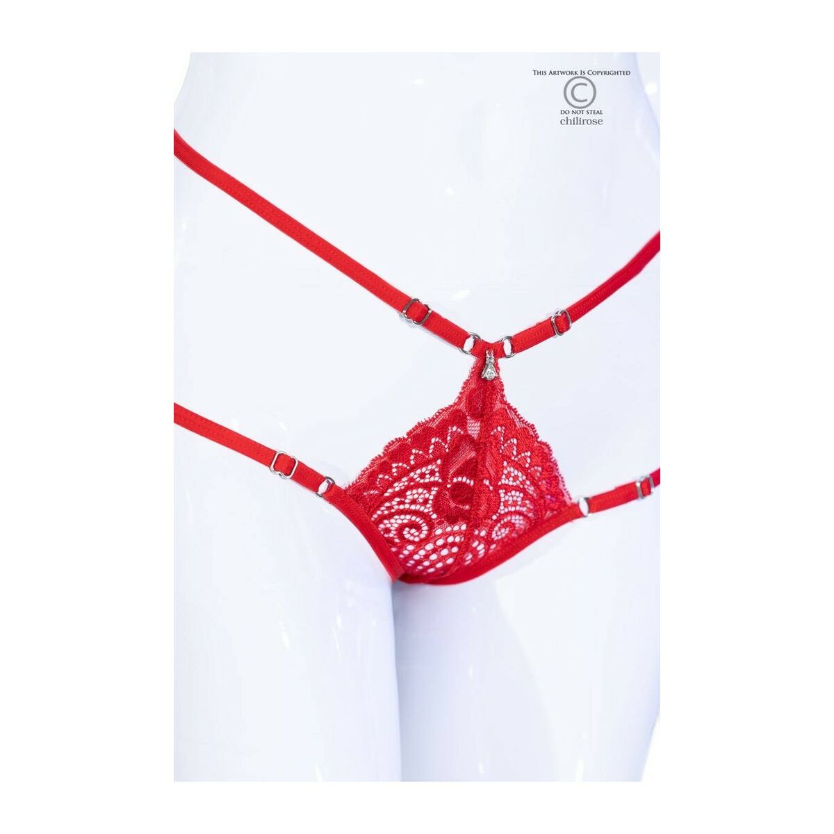 Stringi Chilirose Czerwony S/M