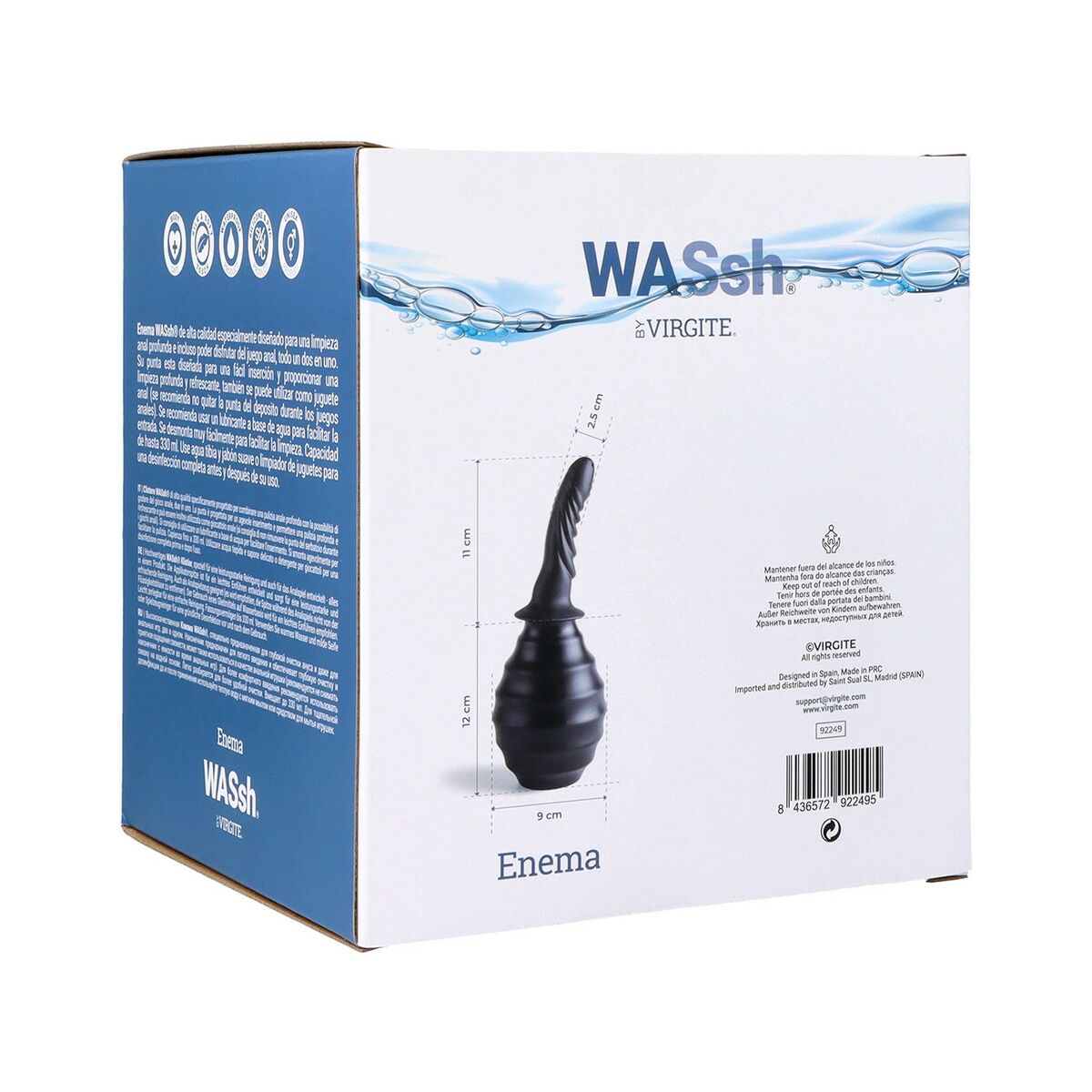 Colt Elastisk Butt Plug Virgite 330 ml