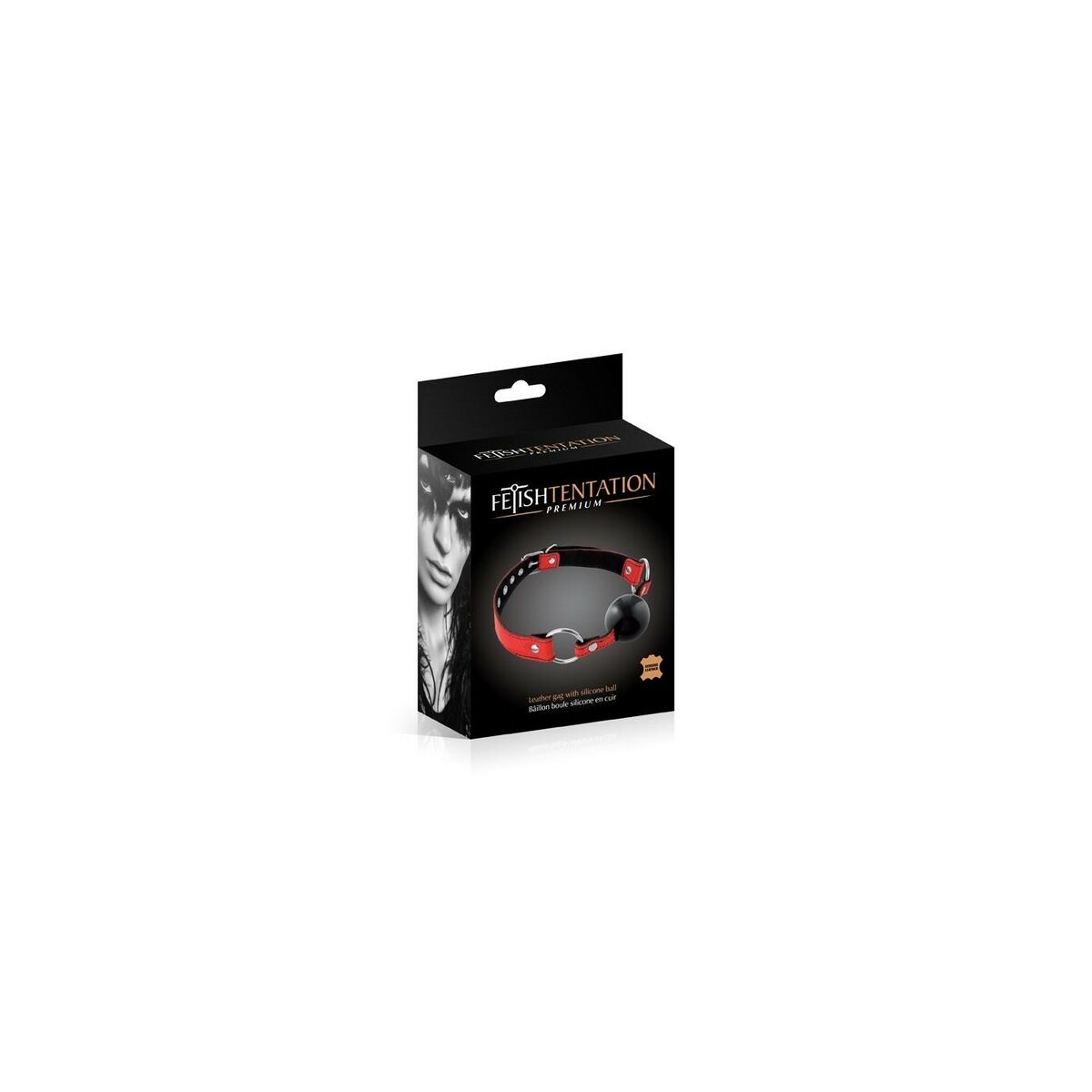 Solid Ball Gag Fetish Tentation Piros