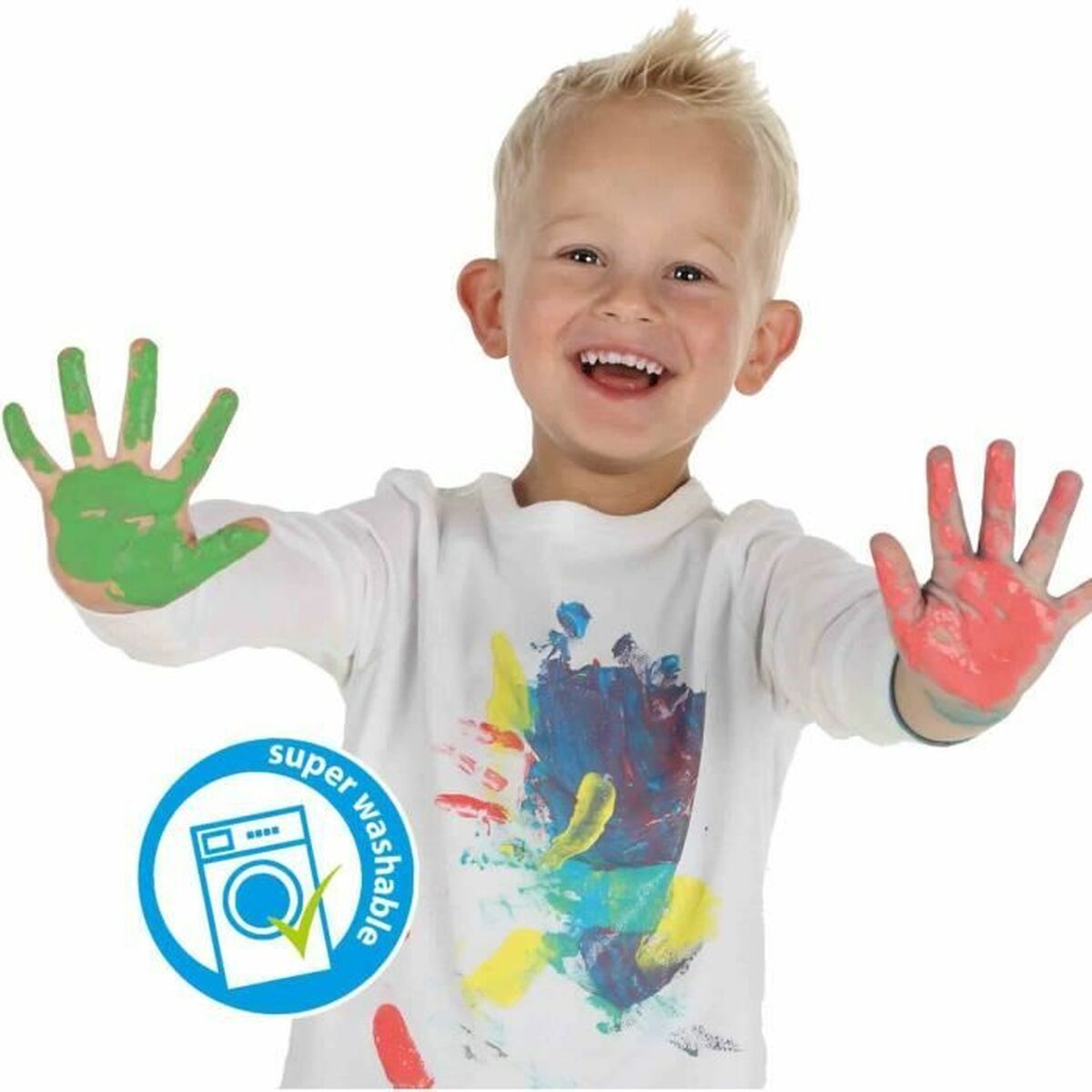 Fingerfärg SES Creative Multicolour 6 Delar