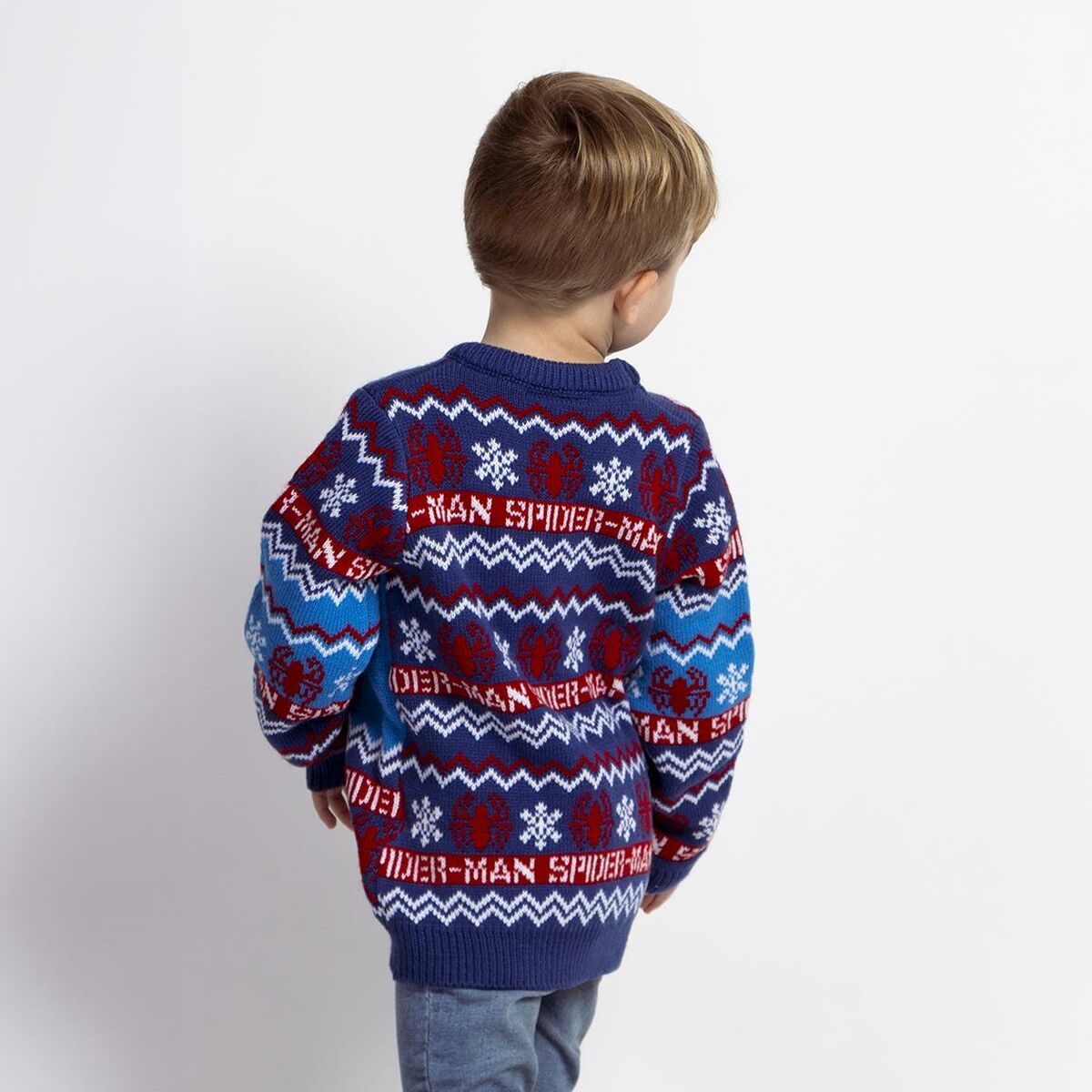 Unisex svetr Spider-Man Modrý