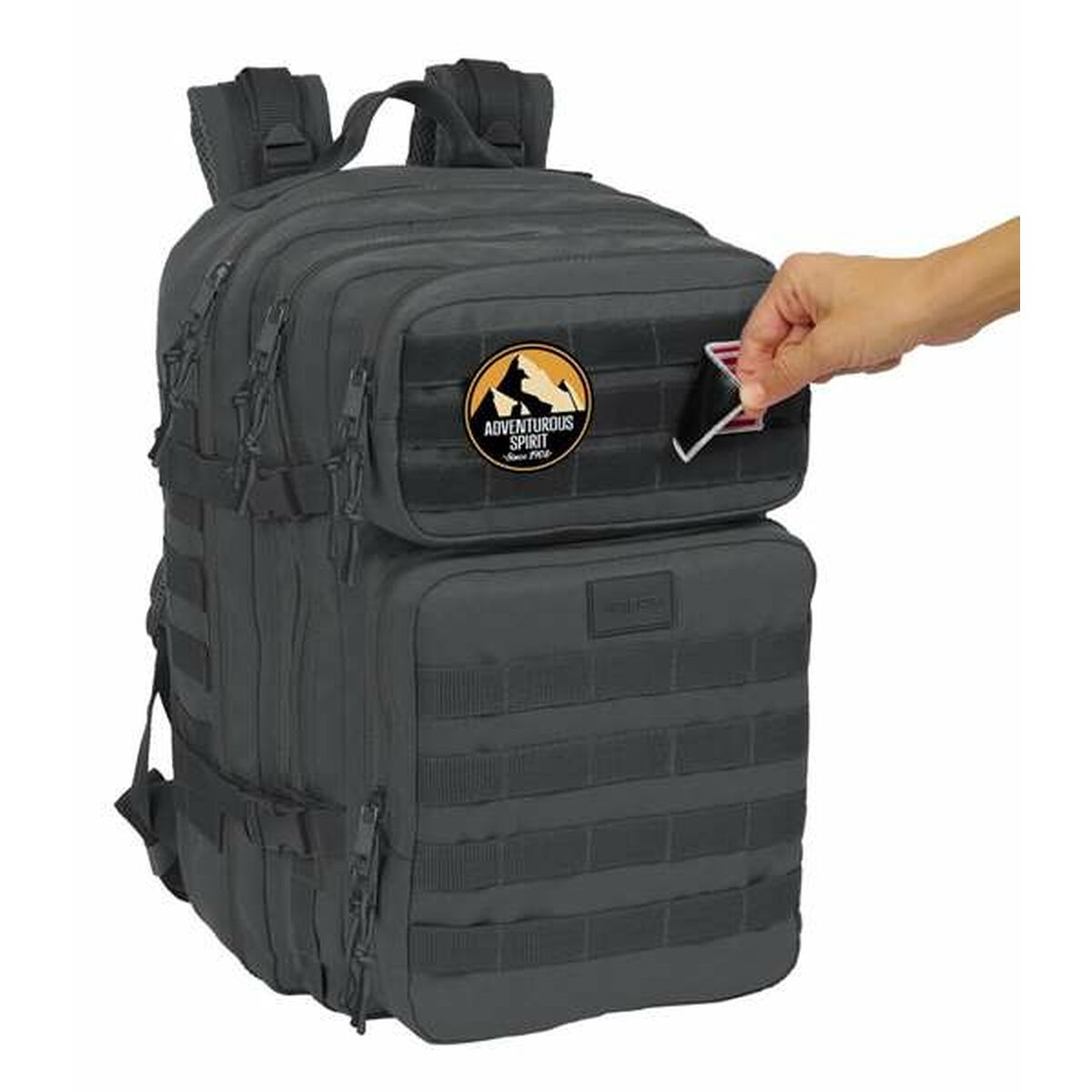 Mochila Escolar Safta Basic Cinzento
