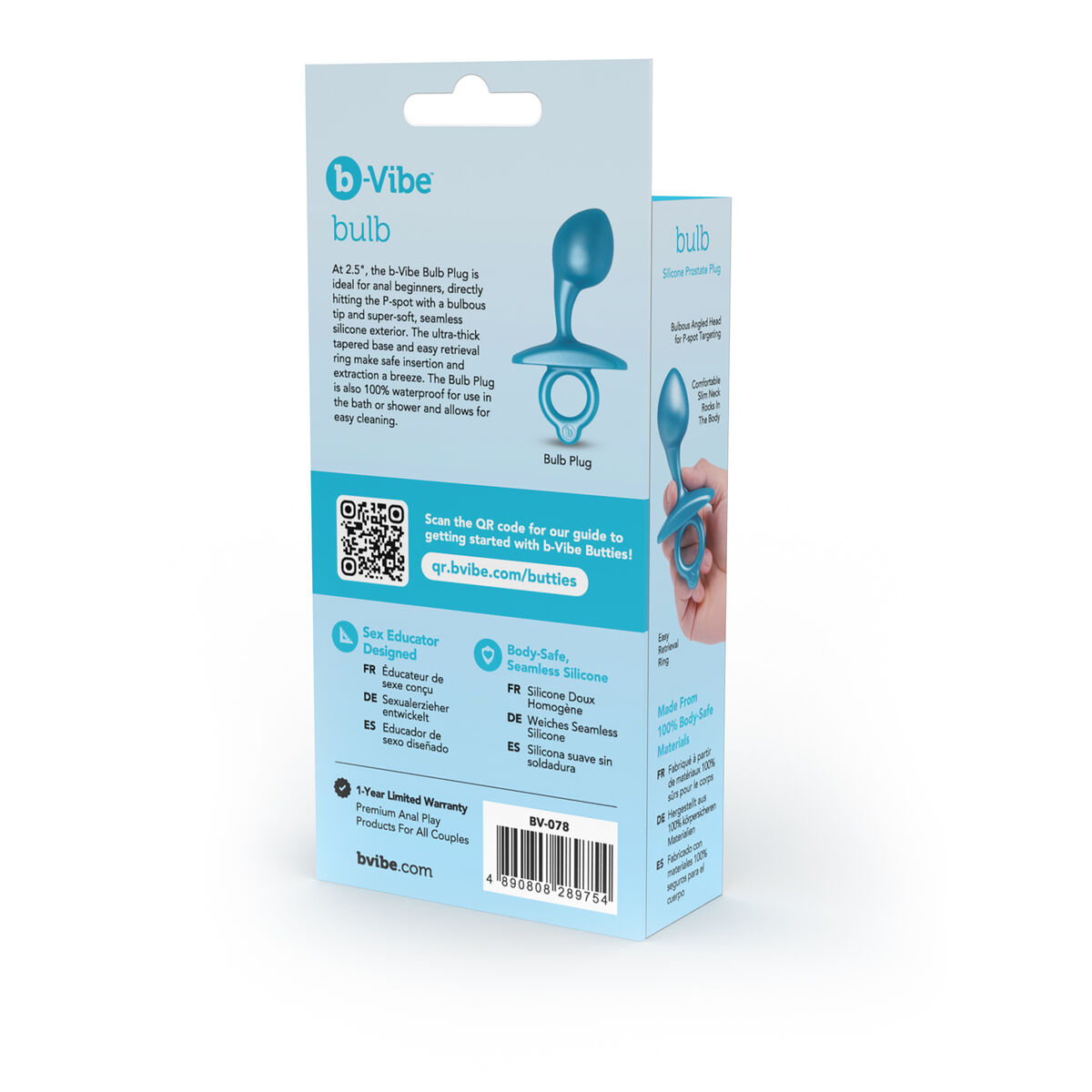Plug Anale B-Vibe Azzurro