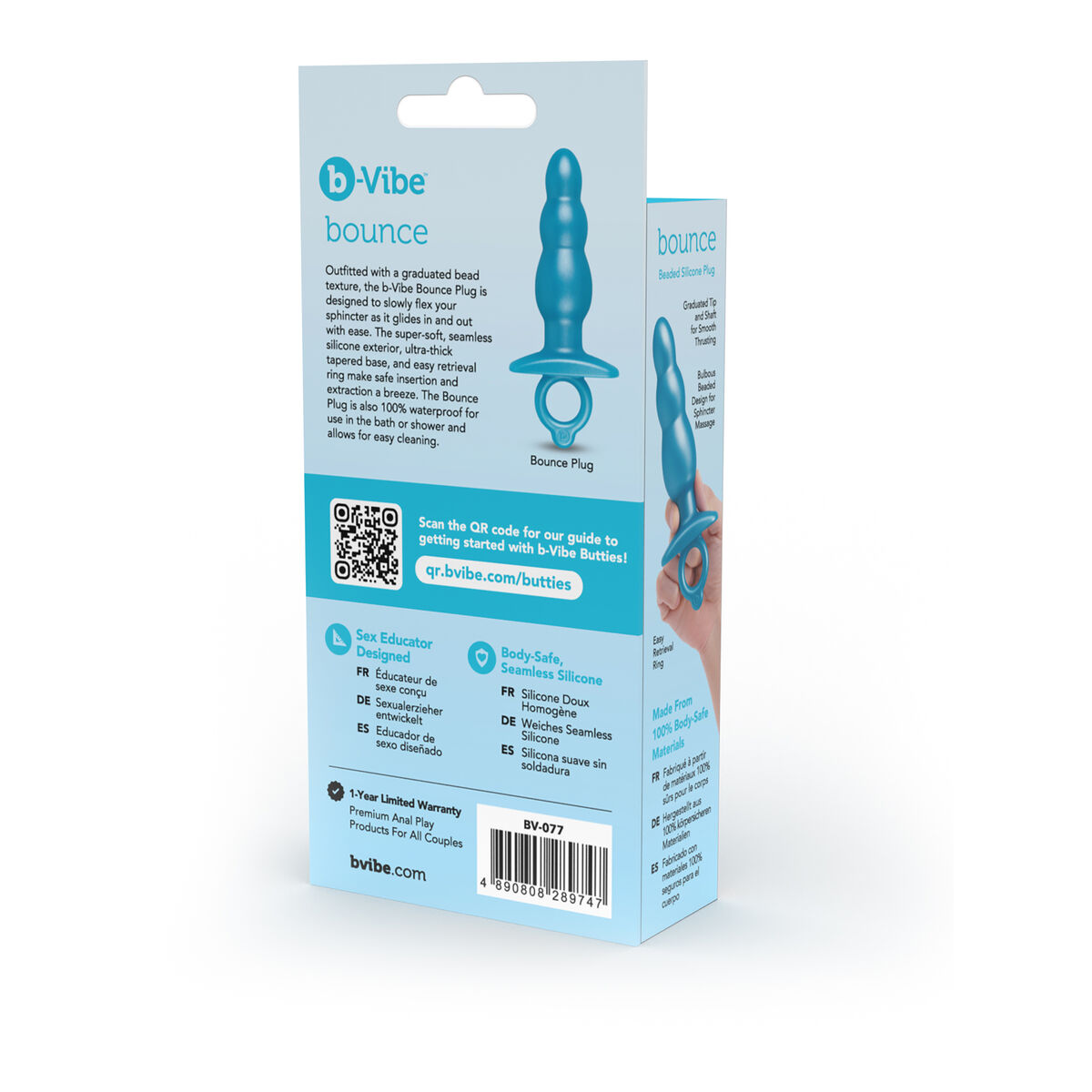 Plug Anale B-Vibe Azzurro