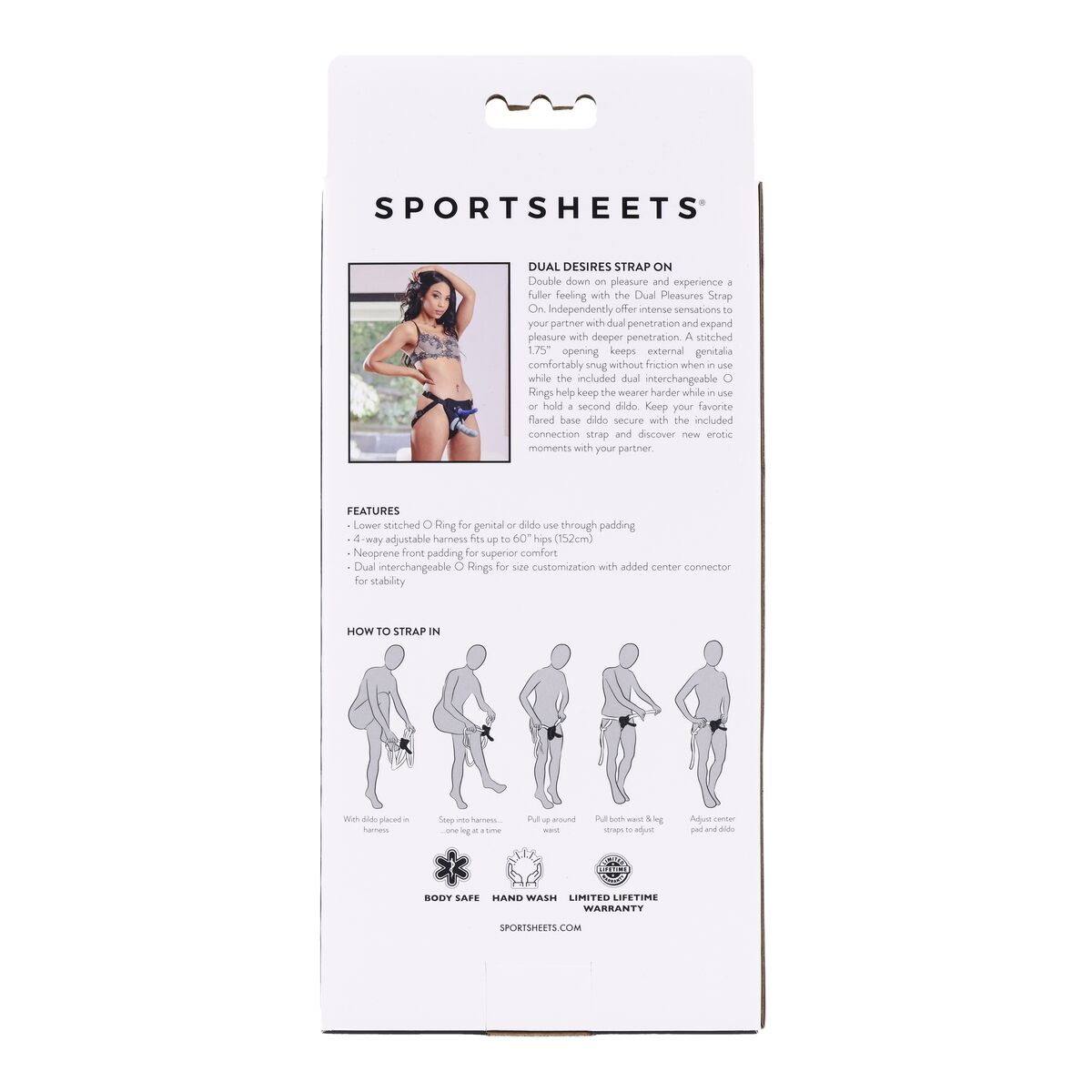 Nybegynner Strop Sportsheets Svart