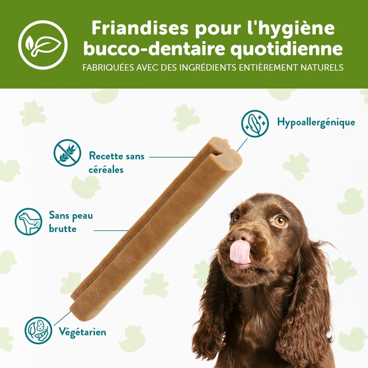 Prigrizek za pse Whimzees Puppy XS/S Zelenjava