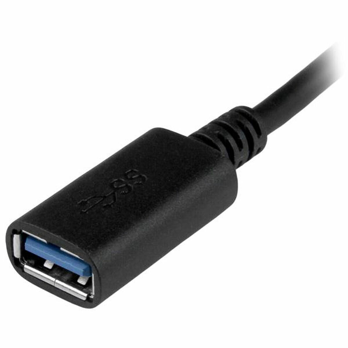 USB A til USB C-kabel Startech USB31CAADP Sort