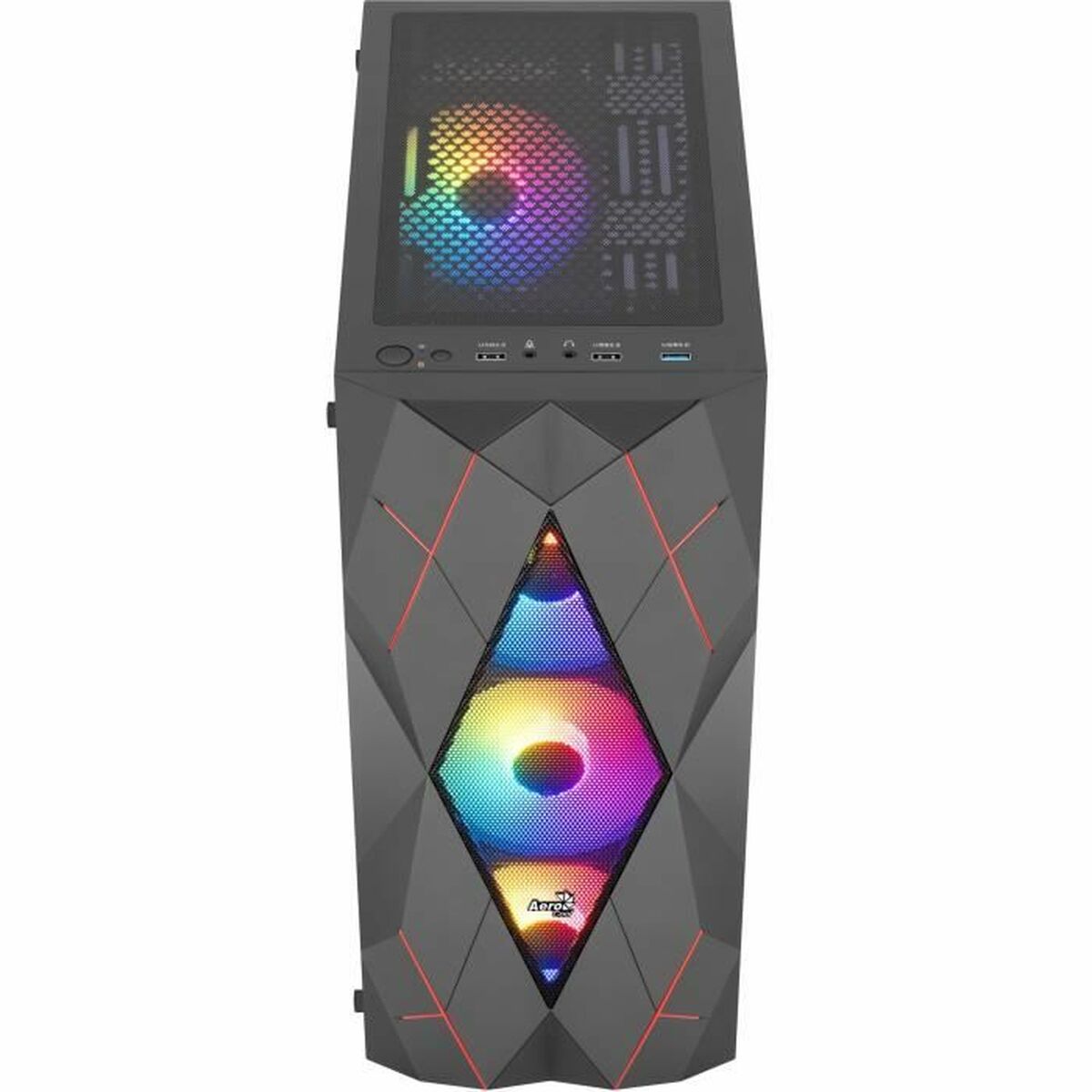 Case computer desktop ATX Aerocool Nero