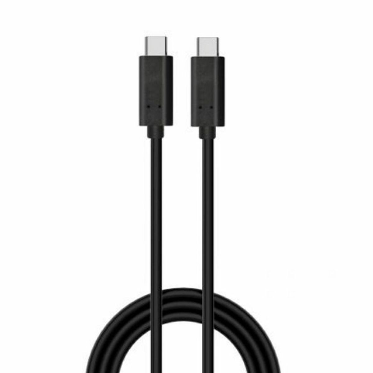 USB-C-kabel til USB Ewent EC1046 Sort 1 m