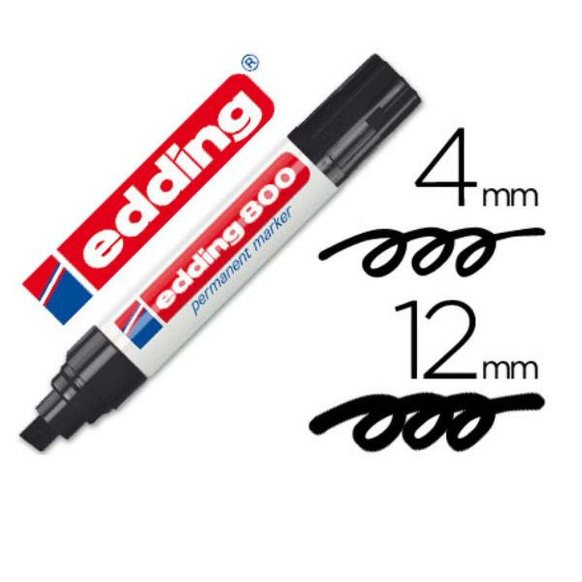 Permanentní fix Edding Černý