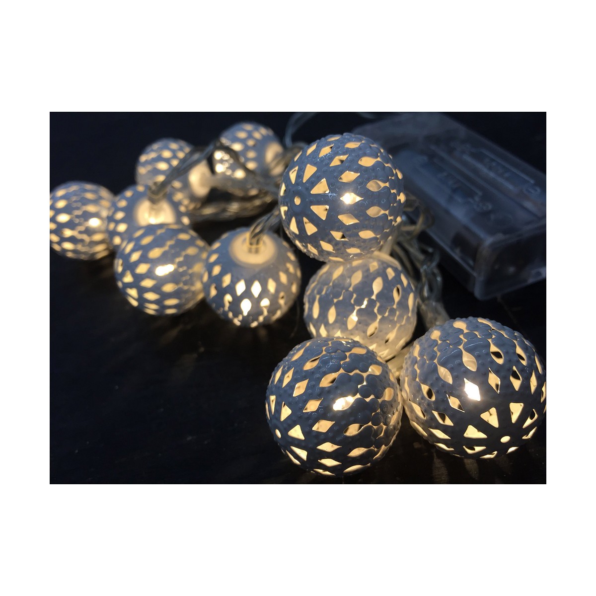Grinalda de Luzes LED Decorative Lighting Prateado