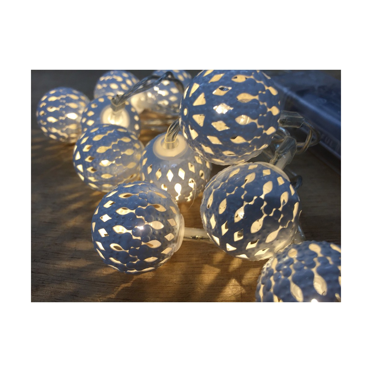 Grinalda de Luzes LED Decorative Lighting Prateado