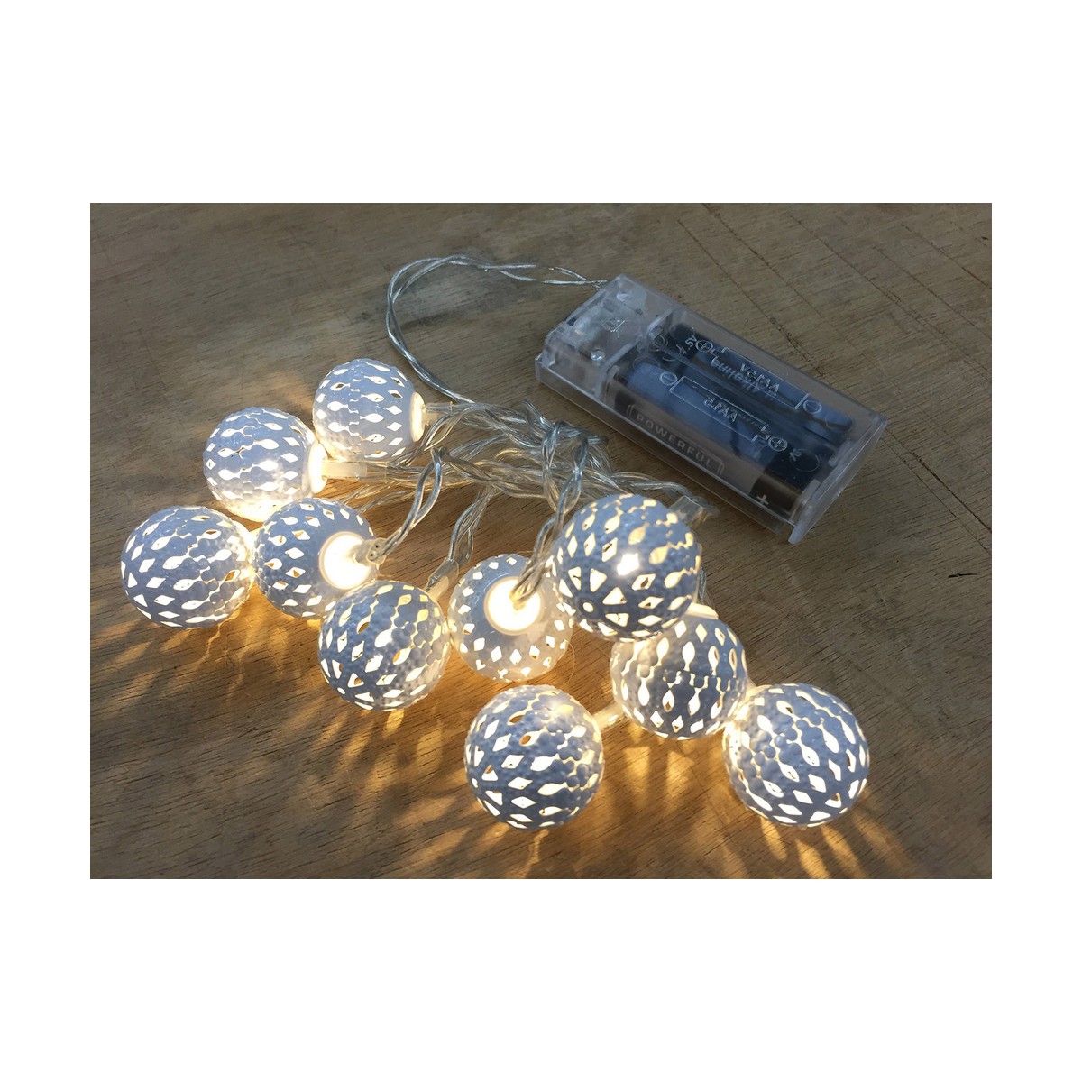 Grinalda de Luzes LED Decorative Lighting Prateado