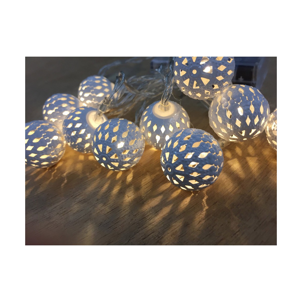 Grinalda de Luzes LED Decorative Lighting Prateado