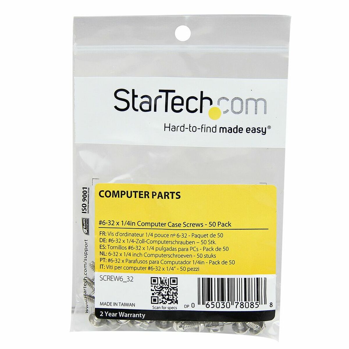 Set vijaka Startech SCREW6_32